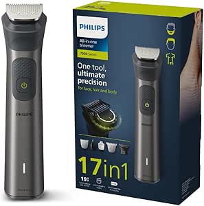 Philips 17-in-1 Multigroom Series 7000 Trimmer with Self-Sharpening Blades