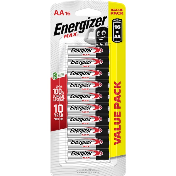 Energizer Max AA Alkaline Batteries 16 pack