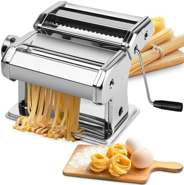 Manual Steel Pasta Maker with 8 Settings